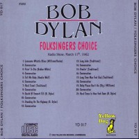 Purchase Bob Dylan - Folksinger's Choice