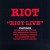 Buy Riot - Riot Live Mp3 Download