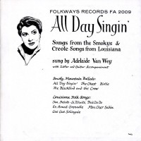 Purchase Adelaide Van Wey - All Day Singin': Louisiana And Smoky Mountain Ballads