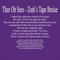 Purchase Thee Oh Sees - Zork's Tape Bruise Demo's