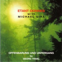 Purchase Étant Donnés With Michael Gira - Offenbarung Und Untergang By Georg Trakl