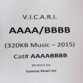 Buy Tommy Vicari Jnr - A A A A - B B B B (CDS) Mp3 Download