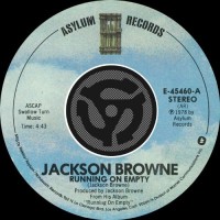 Purchase Jackson Browne - Running On Empty / Nothing But Time (Reissued 2009) (VLS)