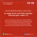 Buy VA - La Discotheque Ideale Classique - Ein Sommernachtstraum & Violin Concerto No. 2 CD48 Mp3 Download