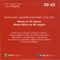 Purchase VA - La Discotheque Ideale Classique - Great Mass & Missa Brevis No. 4 CD62