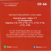 Purchase VA - La Discotheque Ideale Classique - Violin Concerto Nos. 1, 2 "Campanella" & Capricci Nos. 5, 9, 10, 11, 13, 16, 17 & 24 CD66