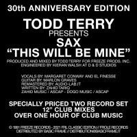 Purchase Todd Terry - Presents Sax - This Will Be Mine