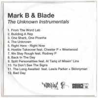 Purchase Mark B & Blade - The Unknown Instrumentals