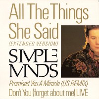 Purchase Simple Minds - All The Things She Said (VLS)