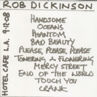 Purchase Rob Dickinson - Live At The Hotel Cafe (September 12, 2008)
