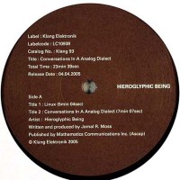 Purchase Hieroglyphic Being - Conversations In A Analog Dialect (EP)